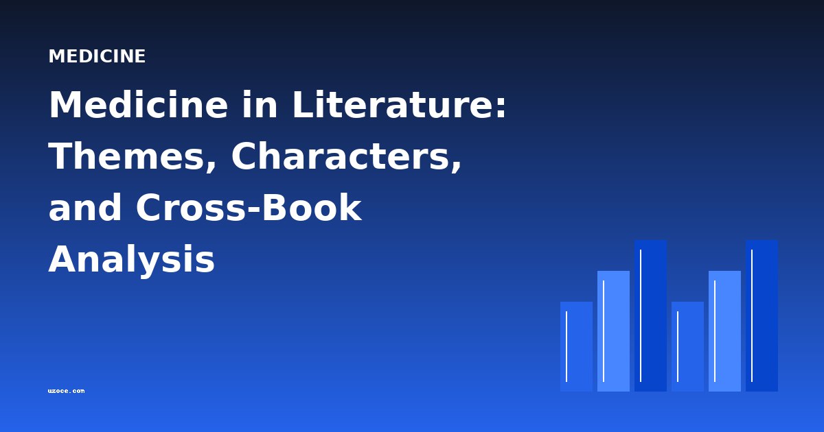 Medicine in Literature: Themes, Characters, and Cross-Book Analysis
