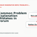 Common Problem Explanation Mistakes in Forum Moderator Reply English